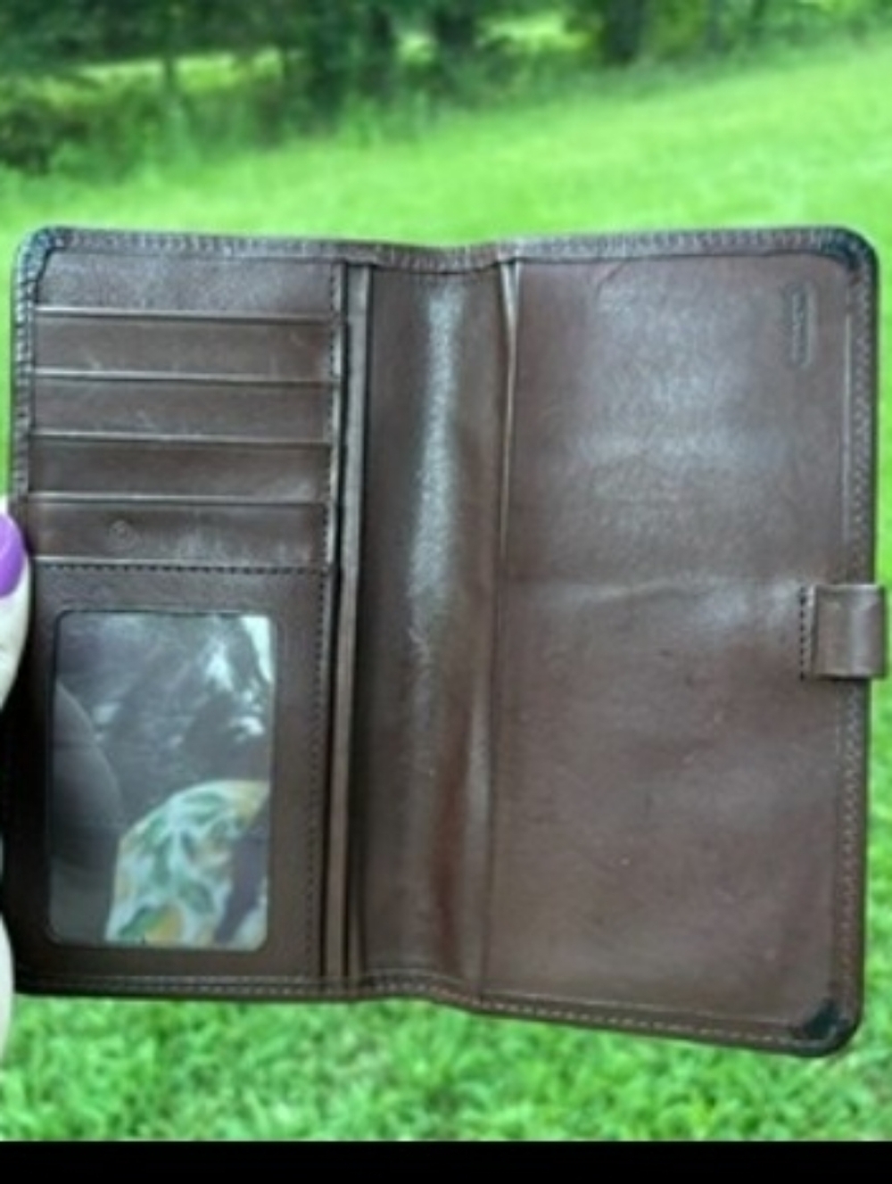 Coach Brown Leather Continental Wallet - Picture 3 of 7